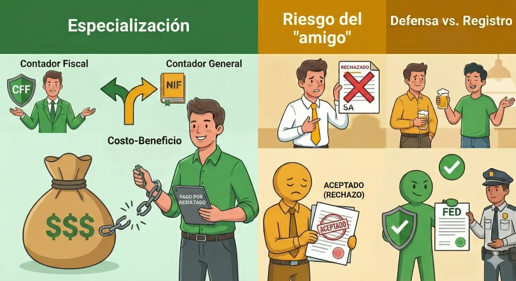 Apoyo Contable y Fiscal - Declaraciones Anuales - Contador Fiscal vs Contador General - Ciudad de México - La Fuente de la Verdad