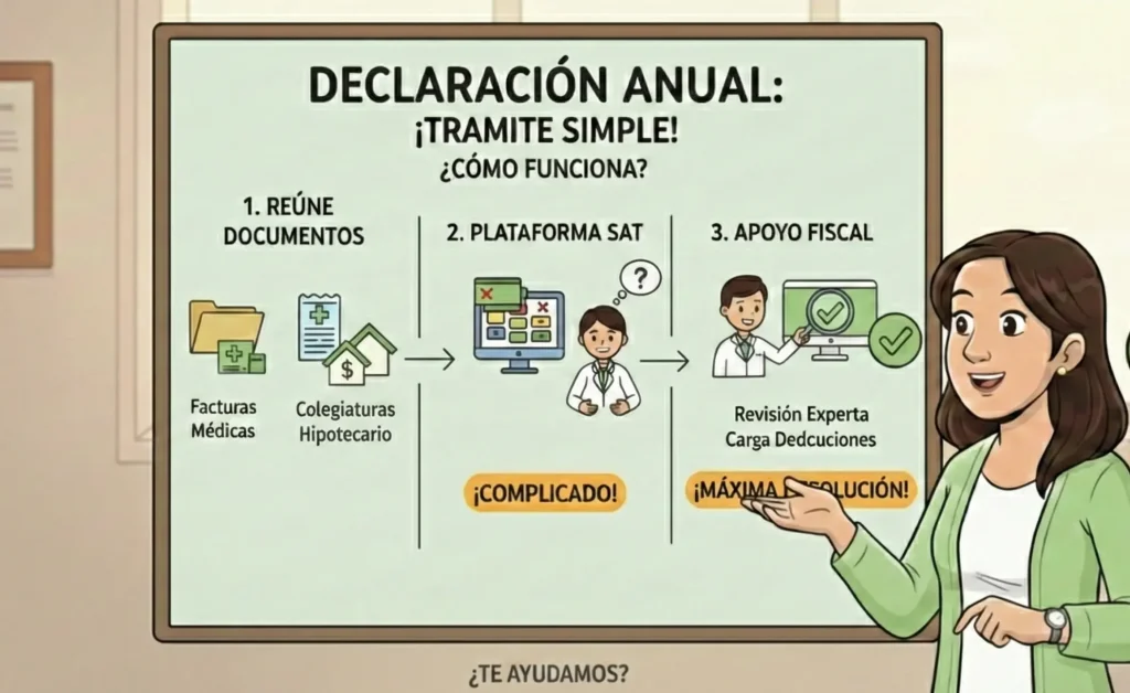Apoyo Contable y Fiscal - Declaración Anual SAT 2026: Guía para Personas Físicas - Ciudad de México - Pasos para una Declaración Exitosa