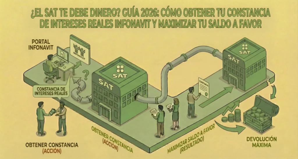 Apoyo Contable y Fiscal - Declaraciones anuales - ¿El SAT te debe dinero? Guía 2026: Cómo obtener tu constancia de intereses reales Infonavit y maximizar tu saldo a favor - Ciudad de México
