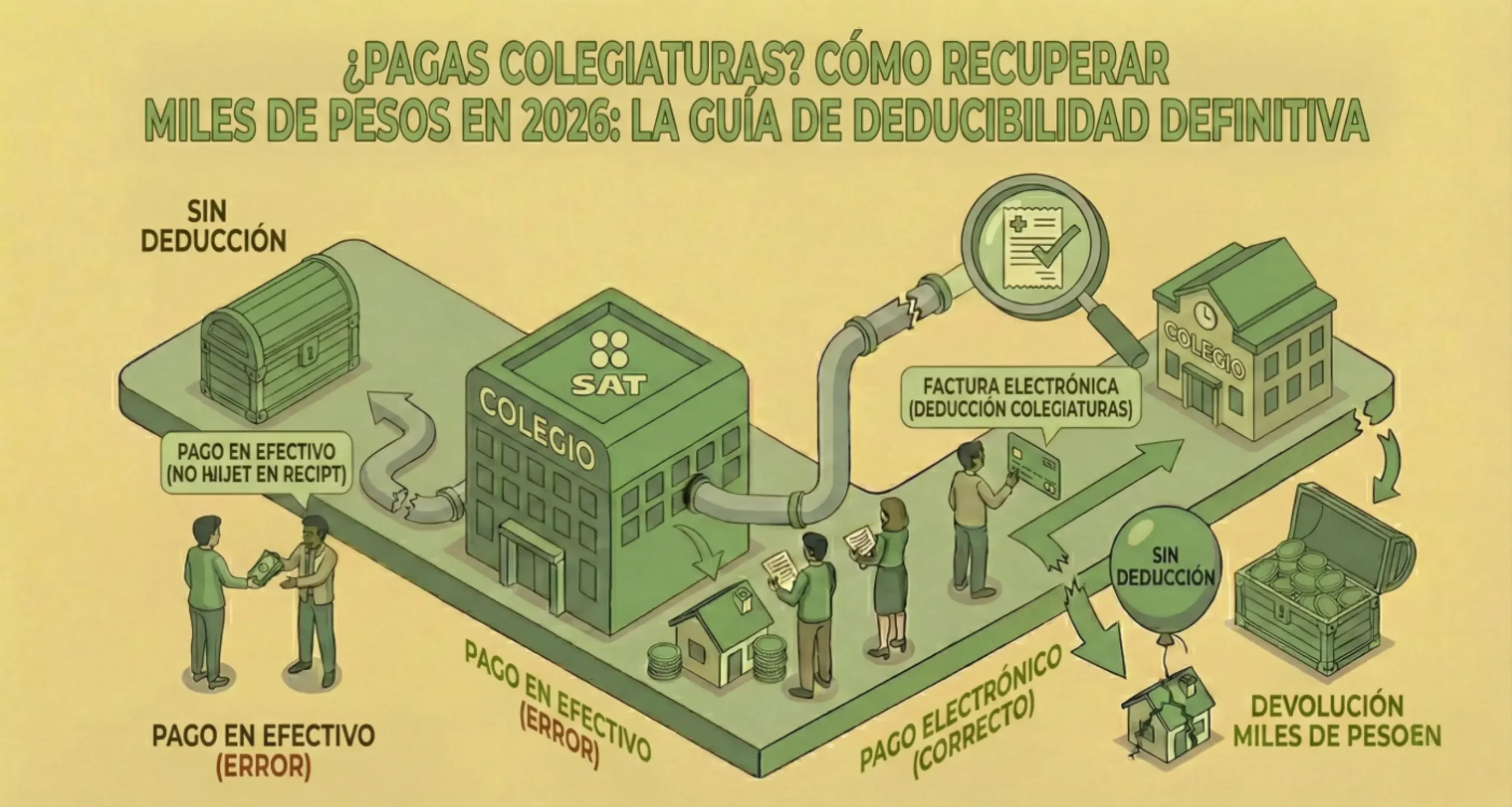Apoyo Contable y Fiscal - Declaraciones anuales - ¿Pagas colegiaturas? Cómo recuperar miles de pesos en 2026: La guía de deducibilidad definitiva - Ciudad de México