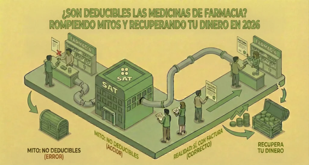 Apoyo Contable y Fiscal - ¿Son Deducibles las Medicinas de Farmacia? Rompiendo Mitos y Recuperando tu Dinero en 2026 - Ciudad de México